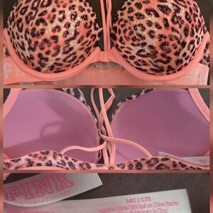 PINK Victoria's Secret Animal Print Bra